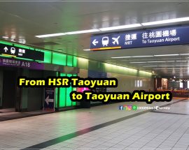 From HSR Taoyuan to Taoyuan Airport